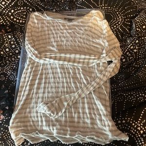 Vince striped long sleeve top size medium
